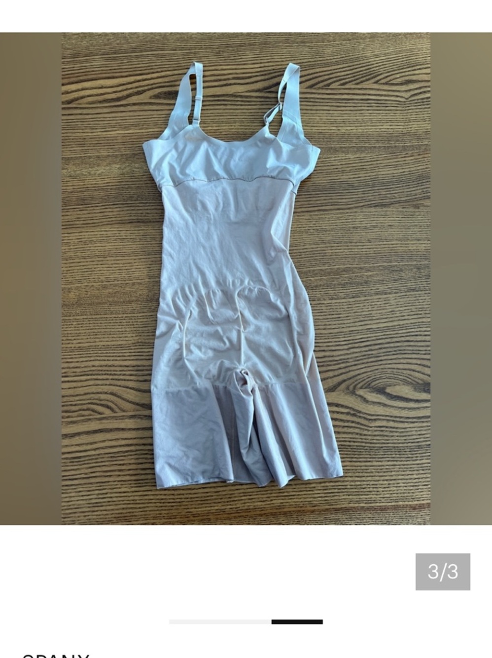 Spanx Shapewear Bodysuit in Beige M